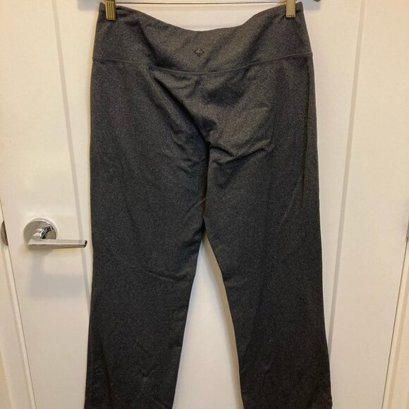 PRANA Sz M Straight Leg Charcoal Dark Grey Pants Leggings - Picture 5 of 5